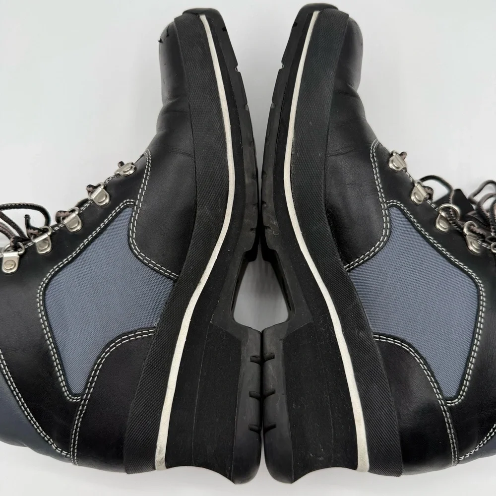 Timberland Womens Size 9 Lace Up Ankle Hiking Boots Black/Navy Waterproof